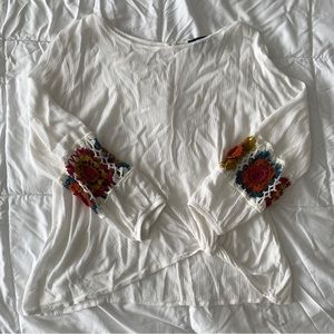 Crochet White Blouse